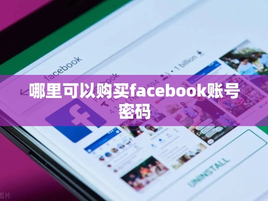 哪里可以购买facebook账号密码