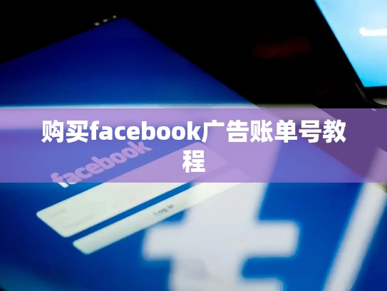 购买facebook广告账单号教程