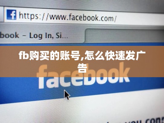 fb购买的账号,怎么快速发广告