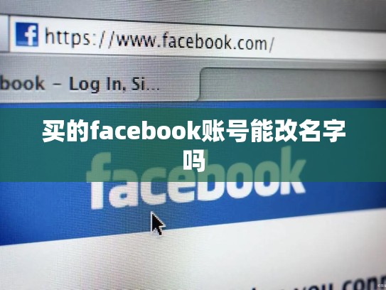 买的facebook账号能改名字吗