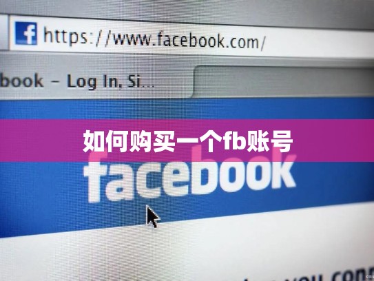 如何购买一个fb账号