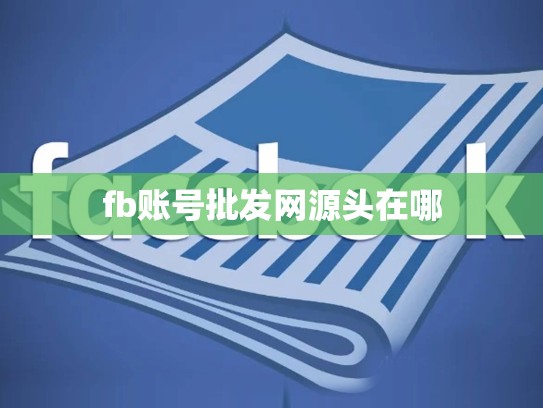 fb账号批发网源头在哪
