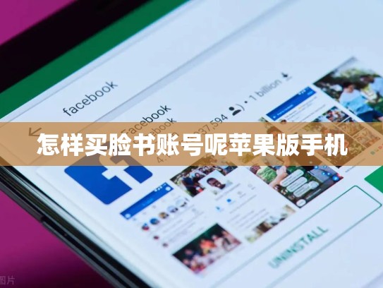 怎样买脸书账号呢苹果版手机