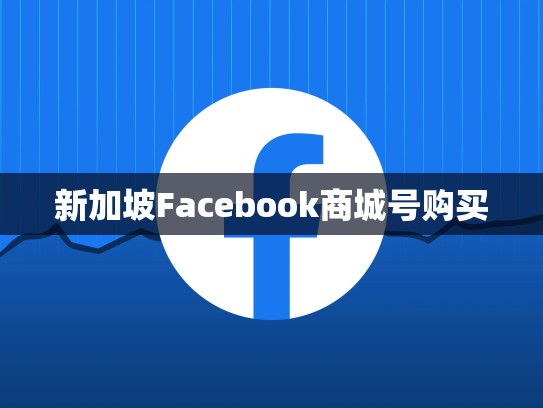 新加坡Facebook商城号购买