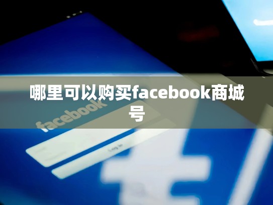 哪里可以购买facebook商城号
